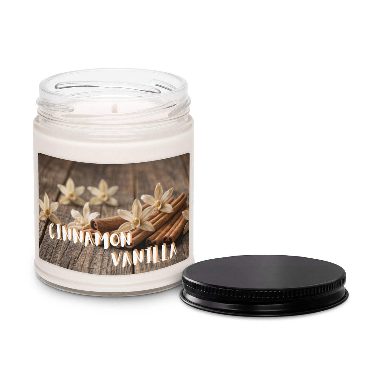 Cinnamon Vanilla Scented Soy Candle - Snugoma