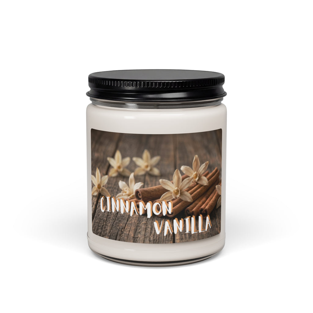 Cinnamon Vanilla Scented Soy Candle - Snugoma