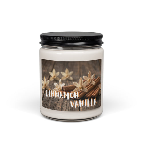 Cinnamon Vanilla Scented Soy Candle - Snugoma