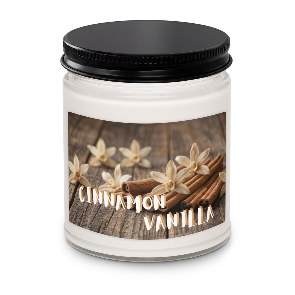 Cinnamon Vanilla Scented Soy Candle - Snugoma