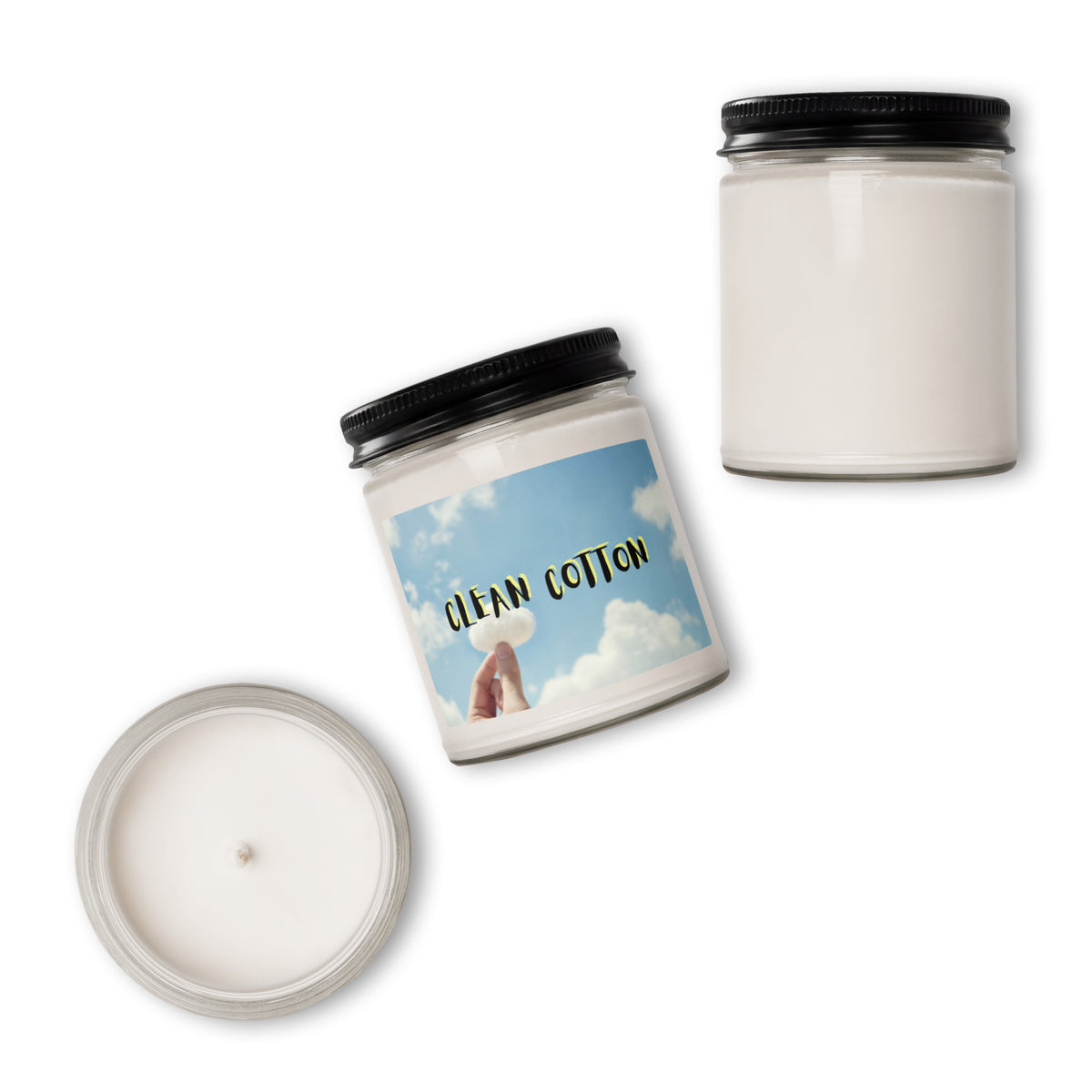 Clean Cotton Scented Soy Candle - Snugoma