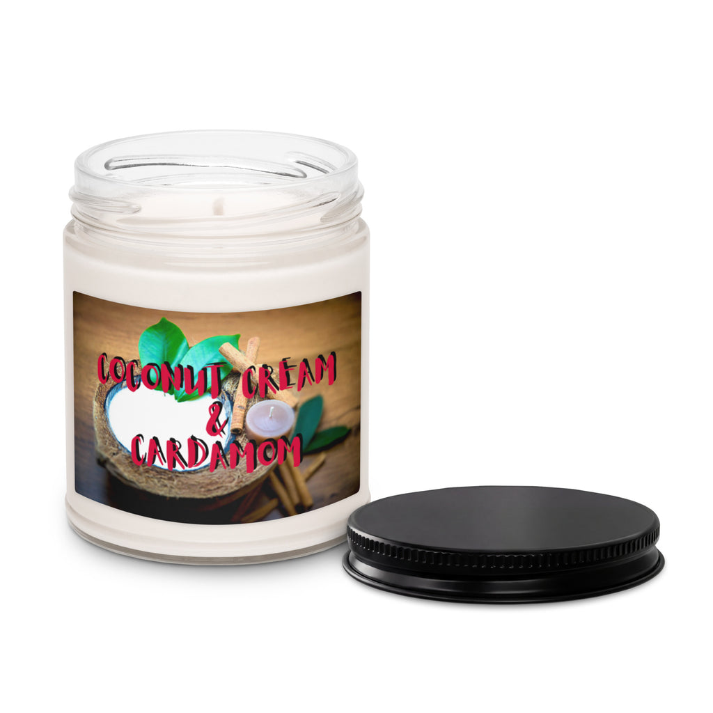 Coconut Cream and Cardamom Scented Soy Candle - Snugoma