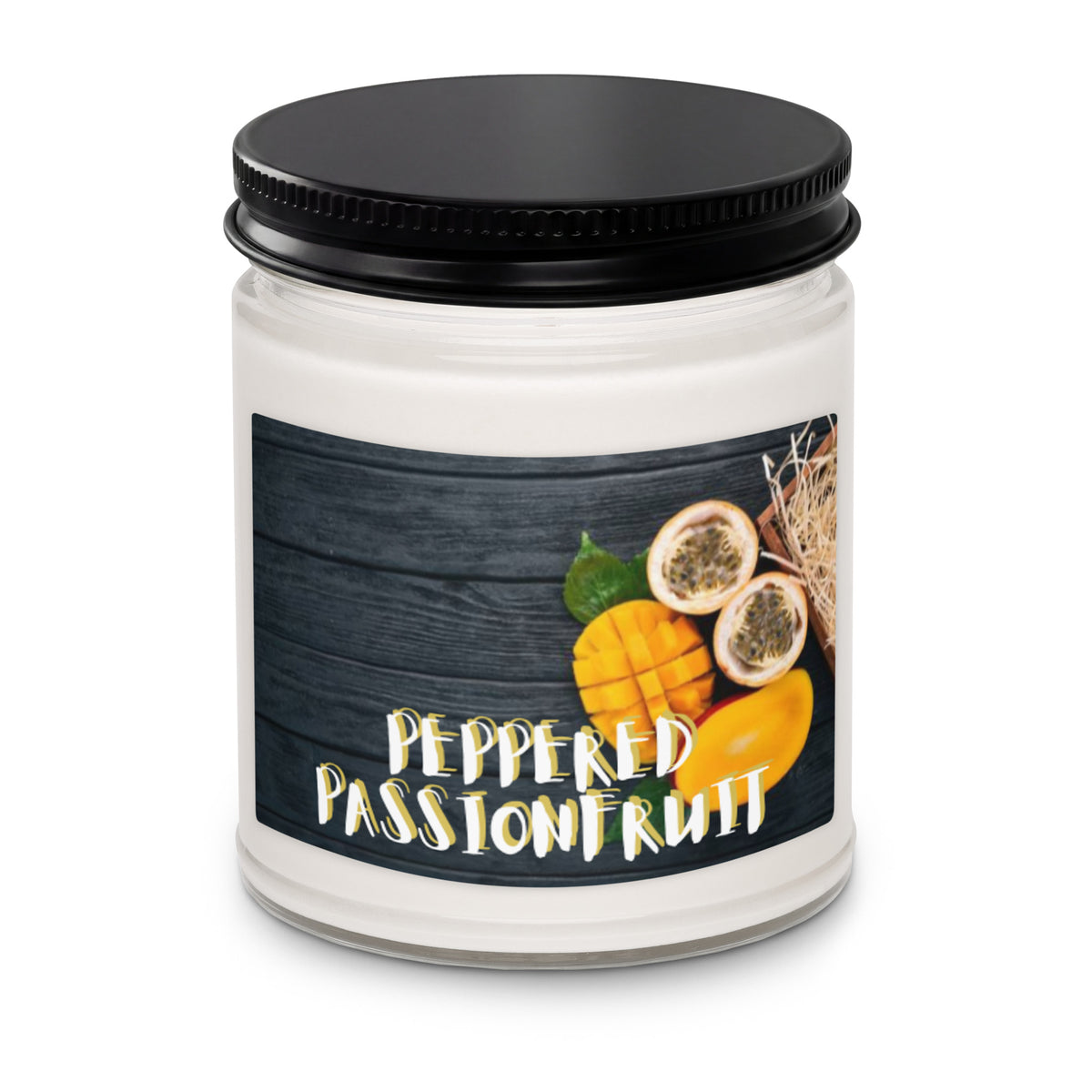 Peppered Passionfruit Scented Soy Candle - Snugoma