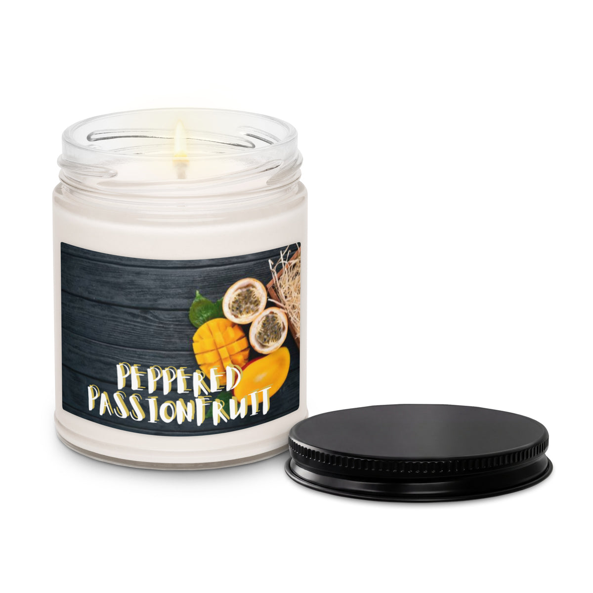 Peppered Passionfruit Scented Soy Candle - Snugoma