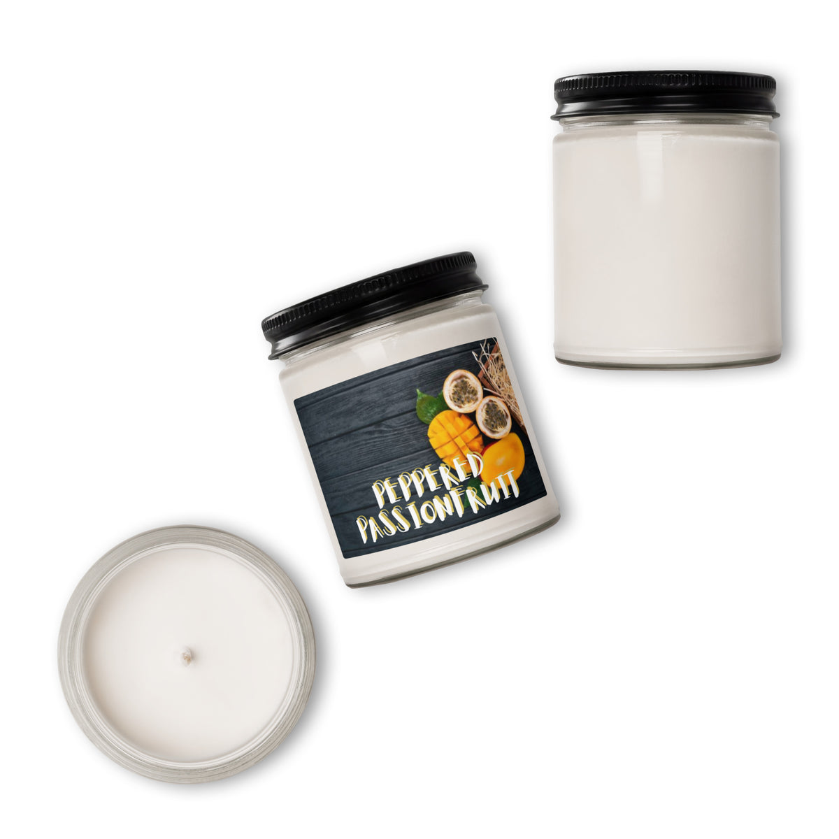 Peppered Passionfruit Scented Soy Candle - Snugoma