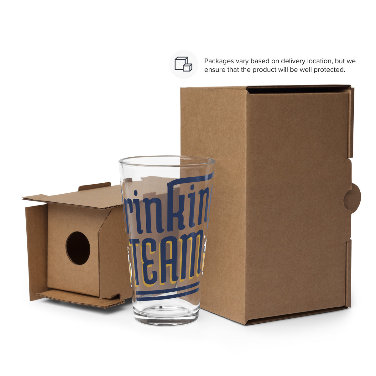 Drinking Team Shaker Pint Glass - Snugoma