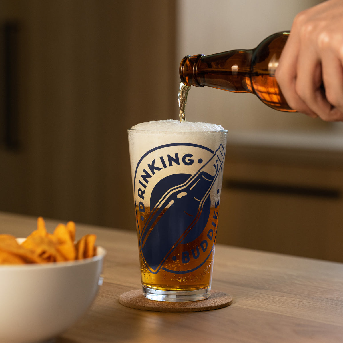 Drinking Buddies Shaker Pint Glass - Snugoma