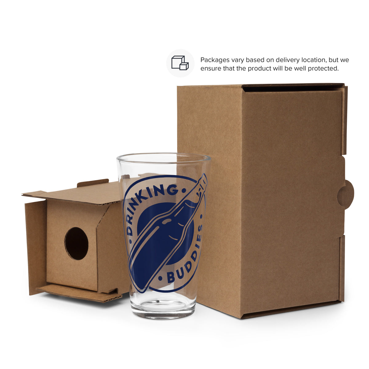 Drinking Buddies Shaker Pint Glass - Snugoma