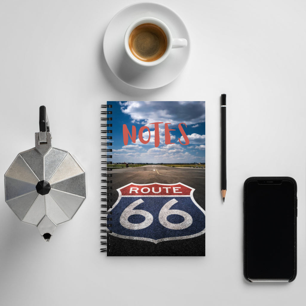 Route 66 Spiral Notebook - Snugoma