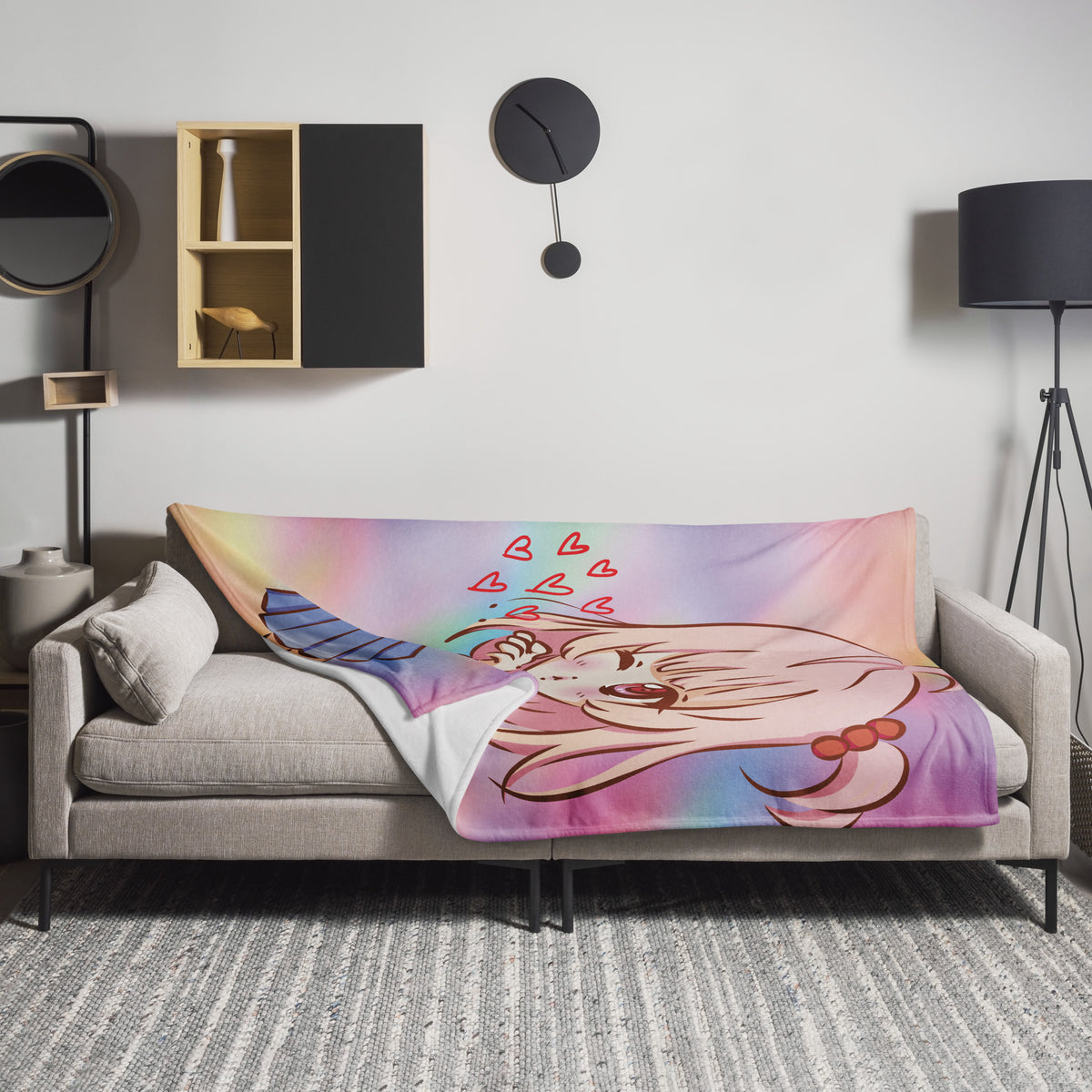 Anime Love Throw Blanket - Snugoma