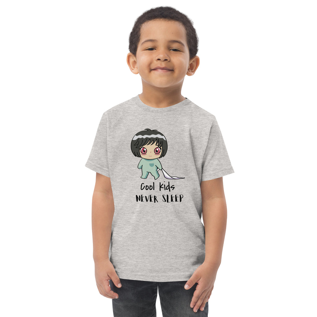Never Sleep Toddler Jersey T-Shirt - Snugoma