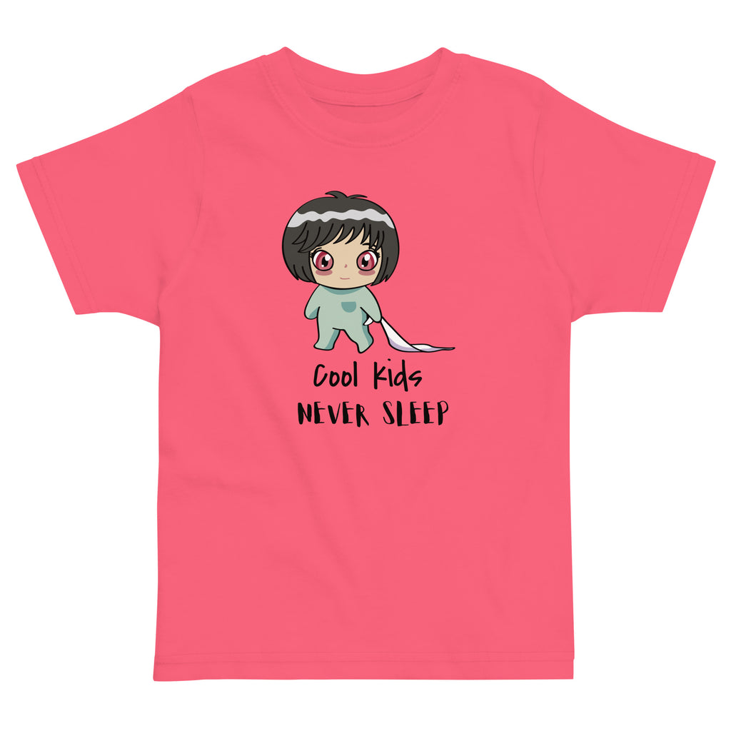 Never Sleep Toddler Jersey T-Shirt - Snugoma