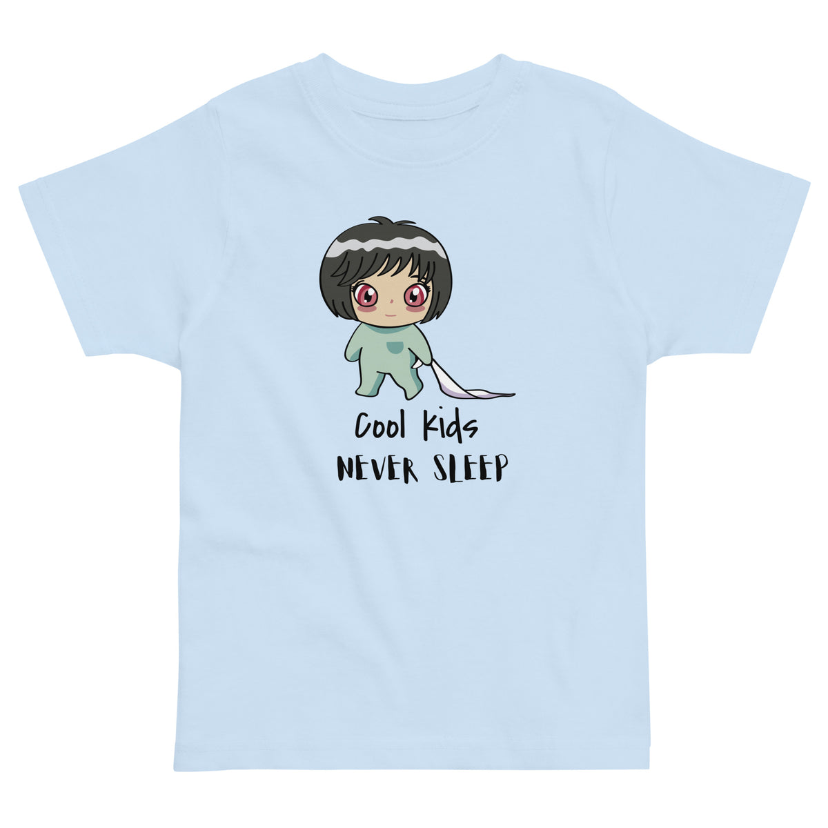 Never Sleep Toddler Jersey T-Shirt - Snugoma