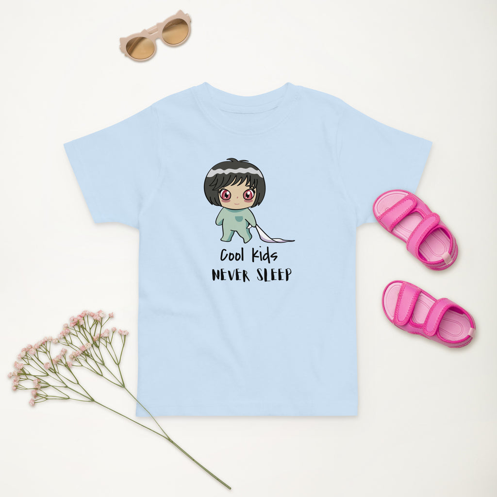 Never Sleep Toddler Jersey T-Shirt - Snugoma