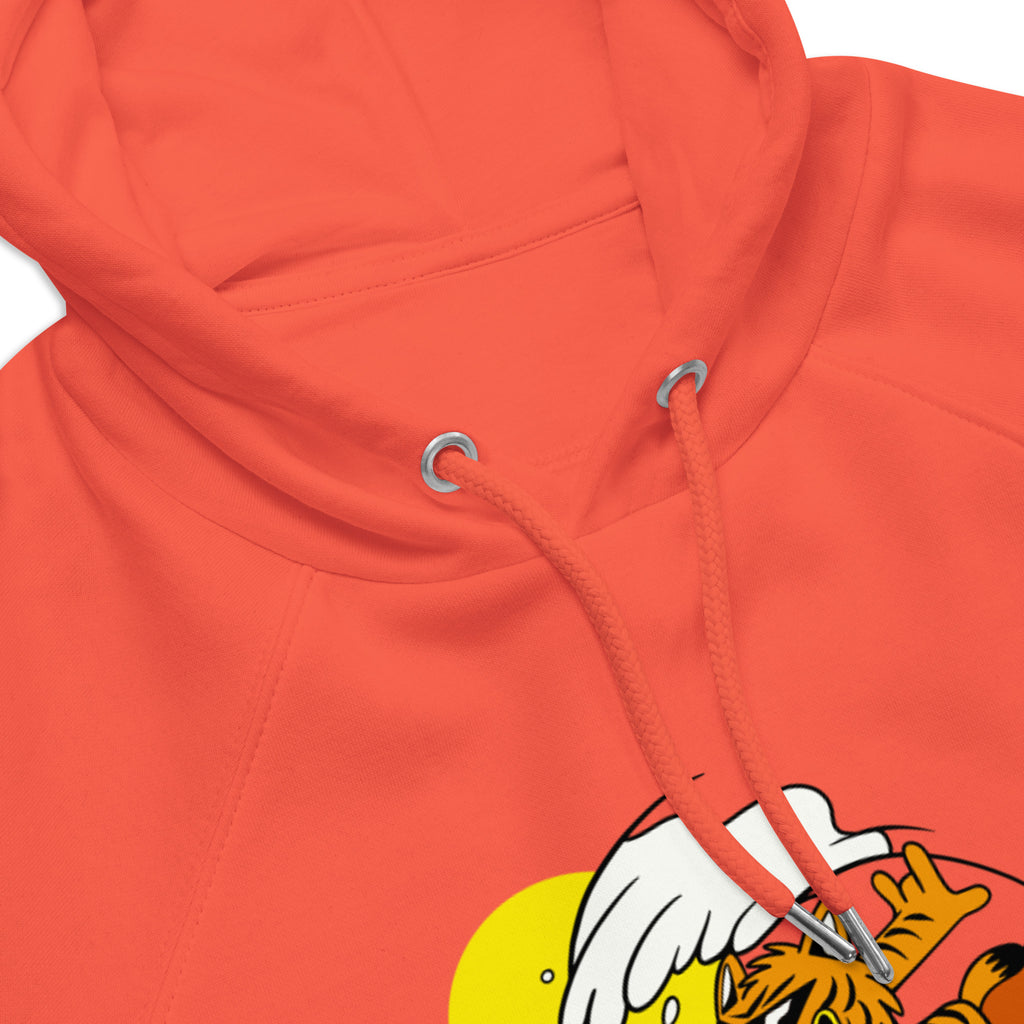 Surf Cat Eco Raglan Hoodie - Snugoma