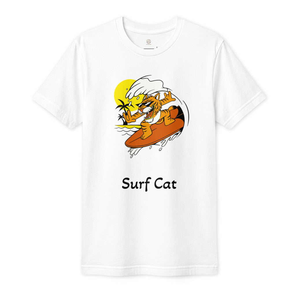 Surf Cat Fine Jersey T-Shirt - Snugoma