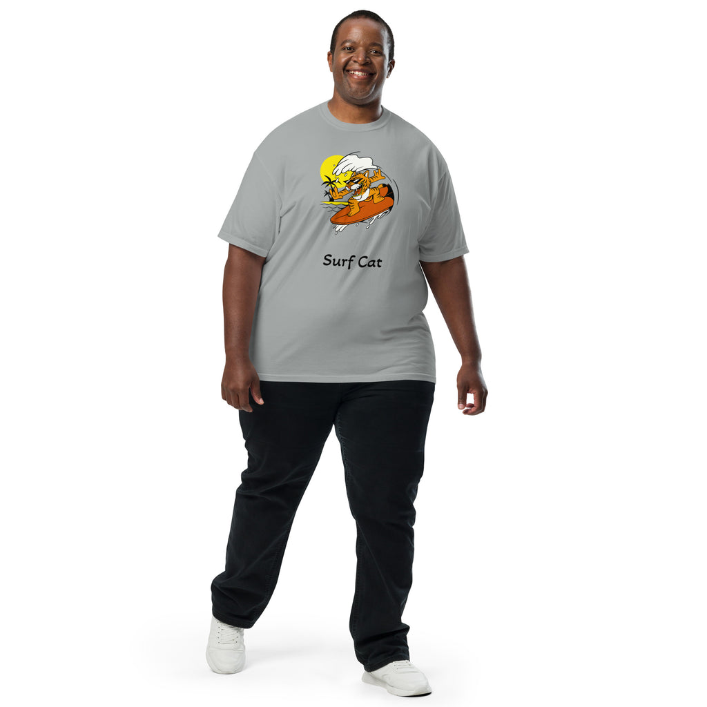 Surf Cat Garment-Dyed Heavyweight T-Shirt - Snugoma