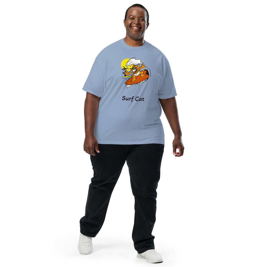 Surf Cat Garment-Dyed Heavyweight T-Shirt - Snugoma