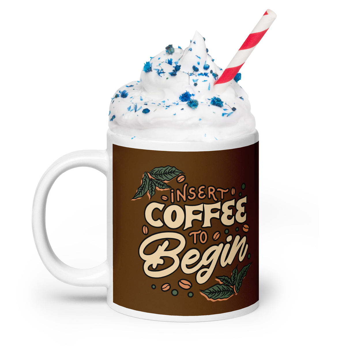 Insert Coffee White Glossy Mug - Snugoma