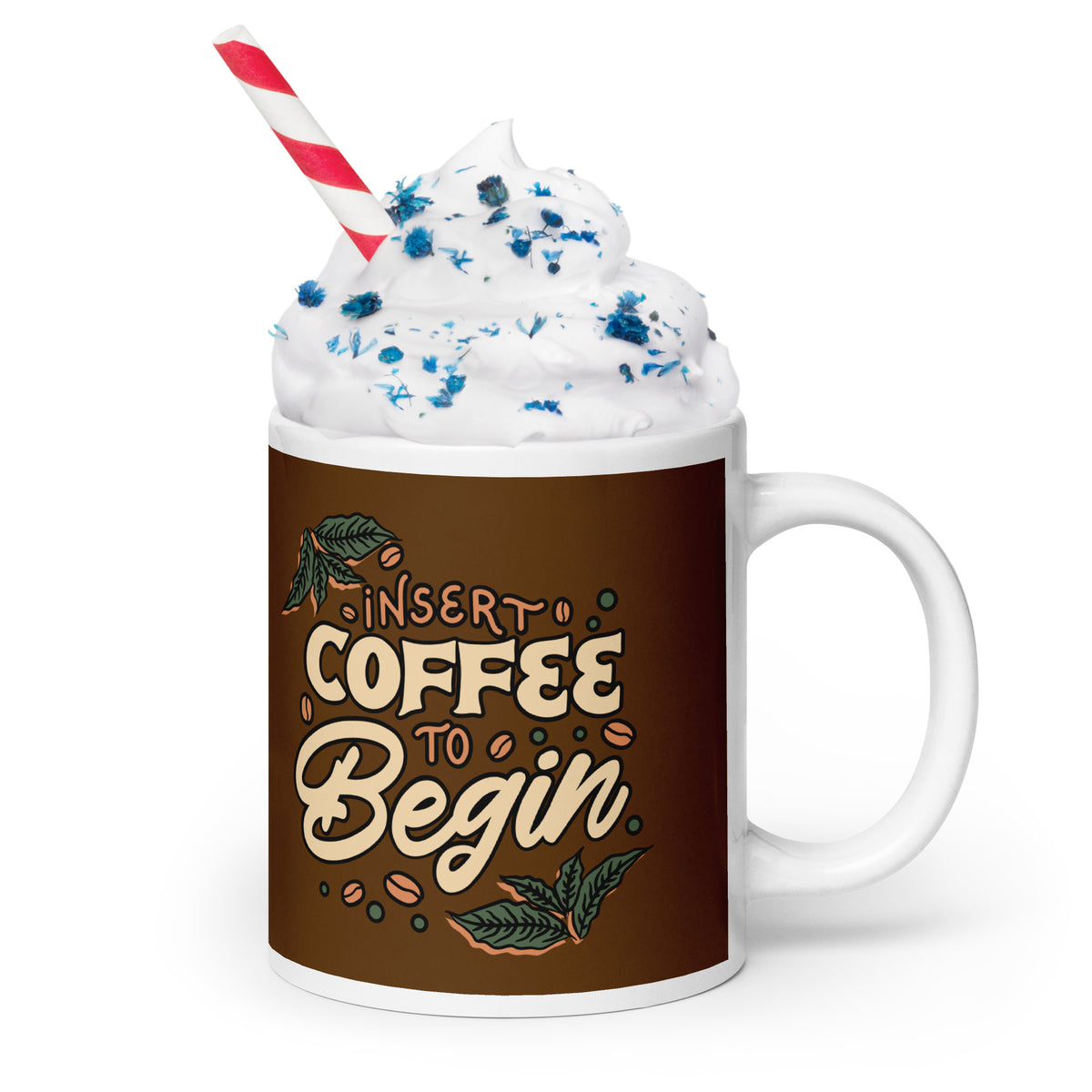 Insert Coffee White Glossy Mug - Snugoma
