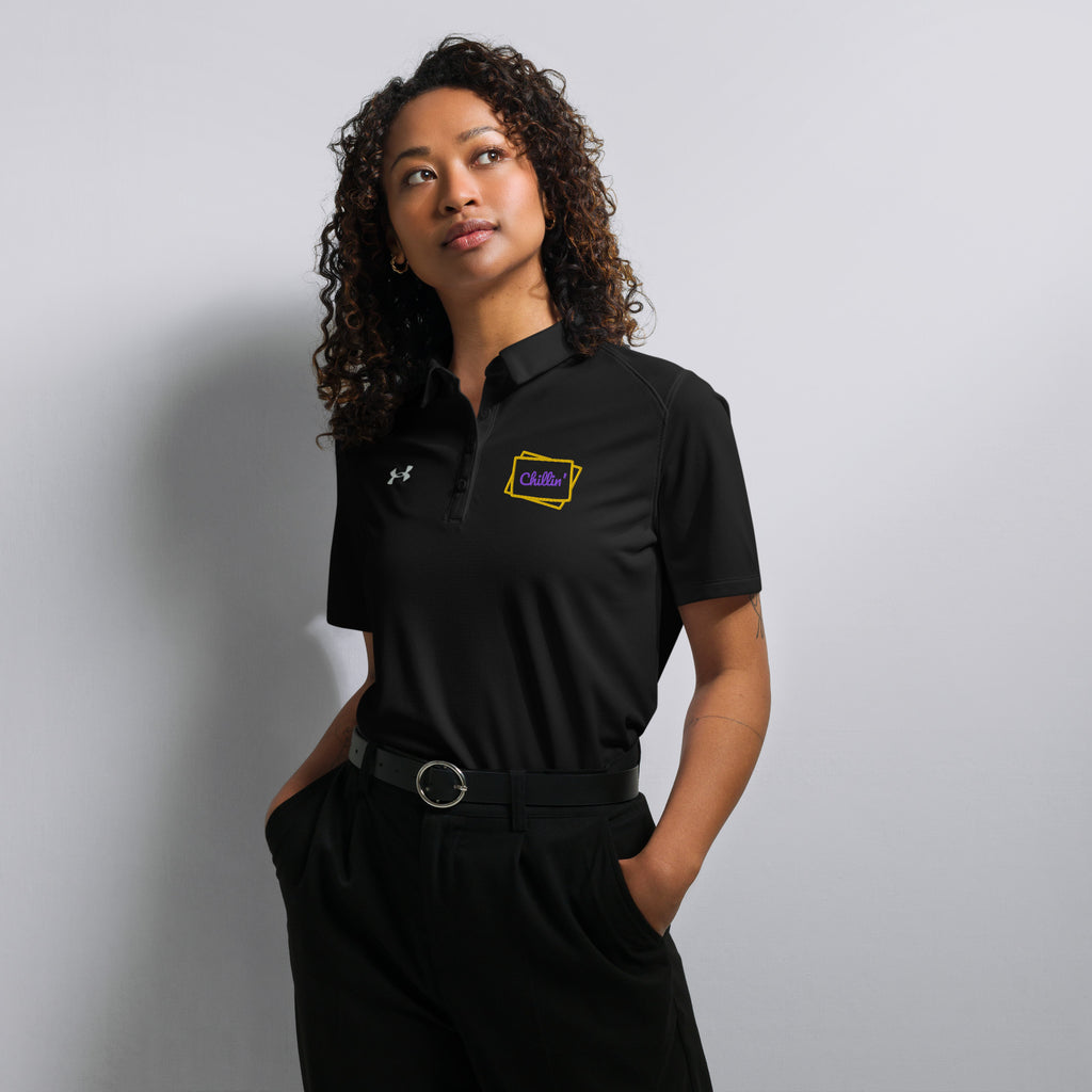 Chillin' Under Armour® Women’s Embroidered Polo - Snugoma