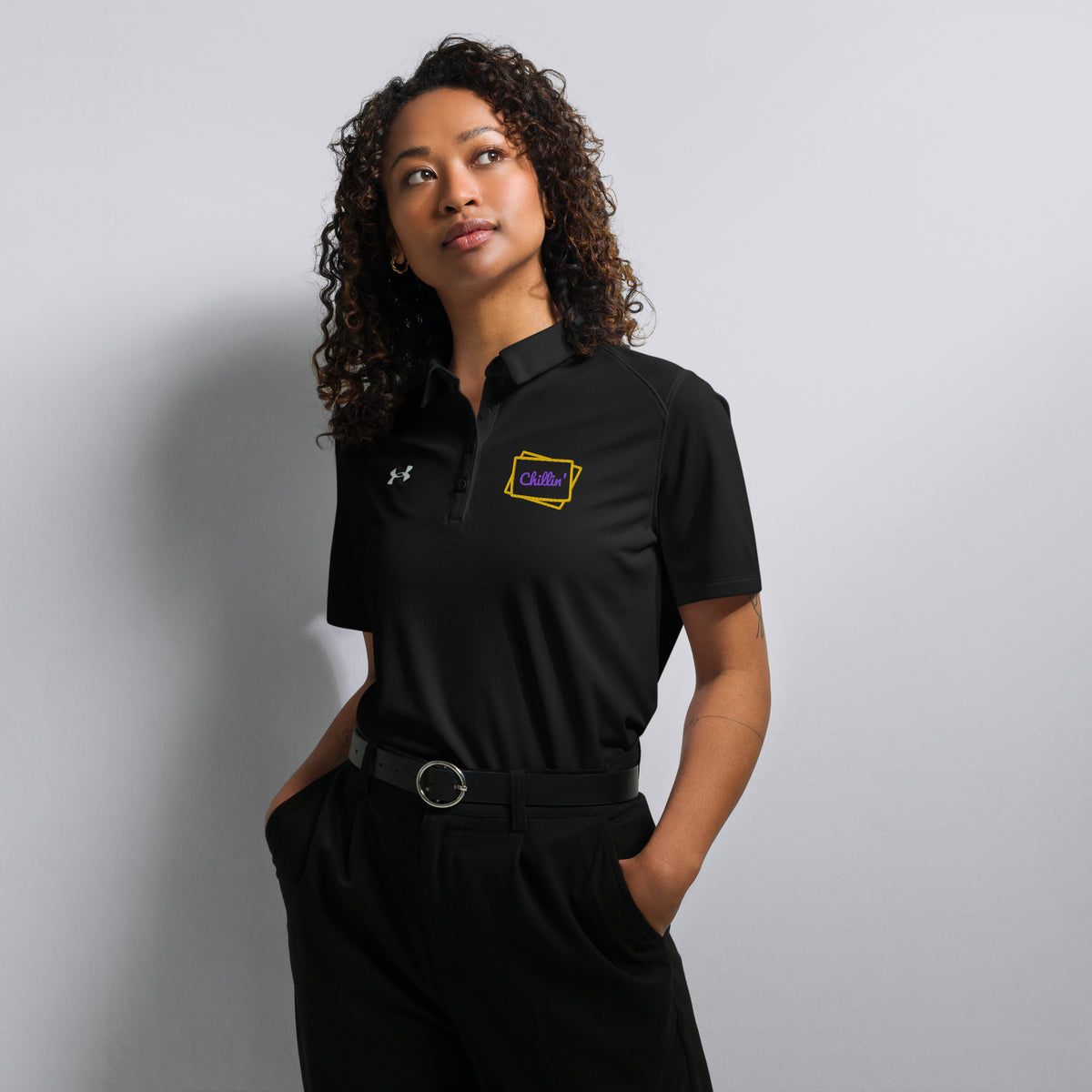 Chillin' Under Armour® Women’s Embroidered Polo - Snugoma