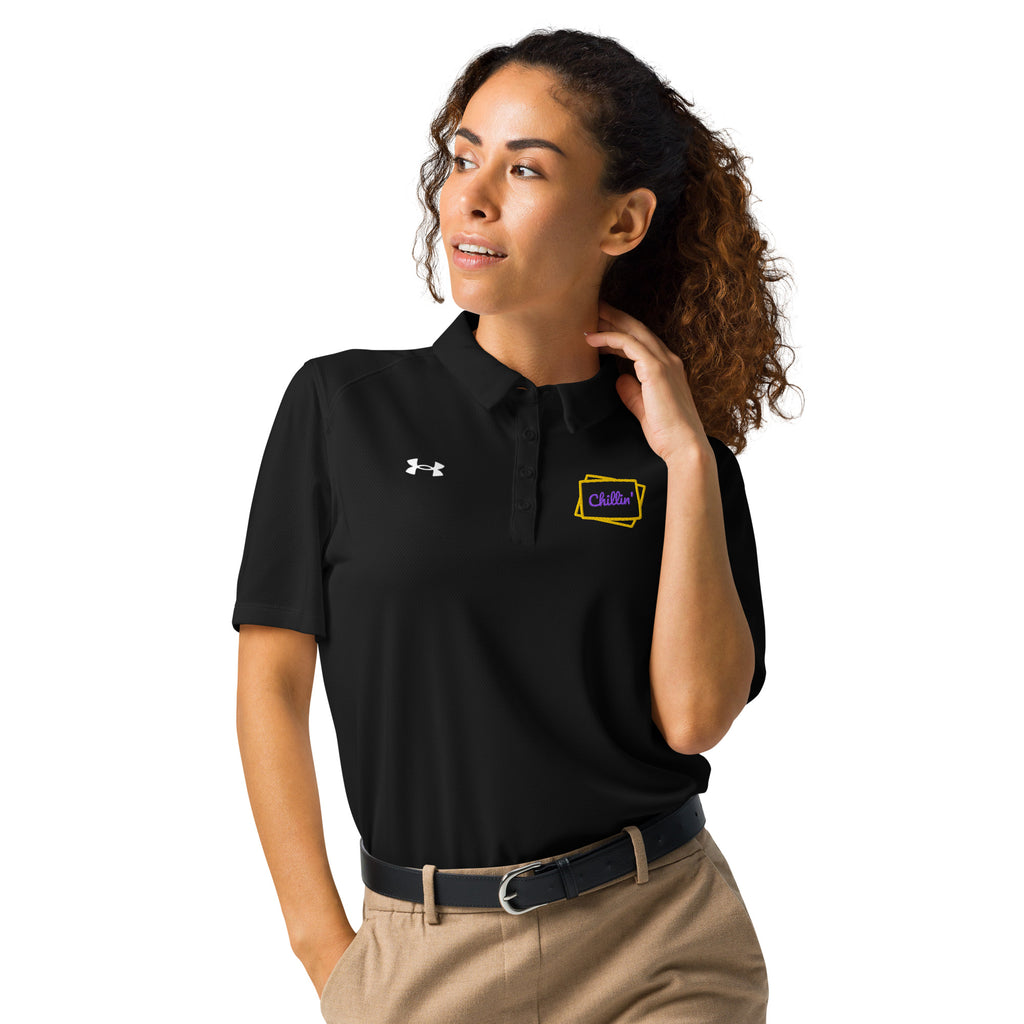 Chillin' Under Armour® Women’s Embroidered Polo - Snugoma