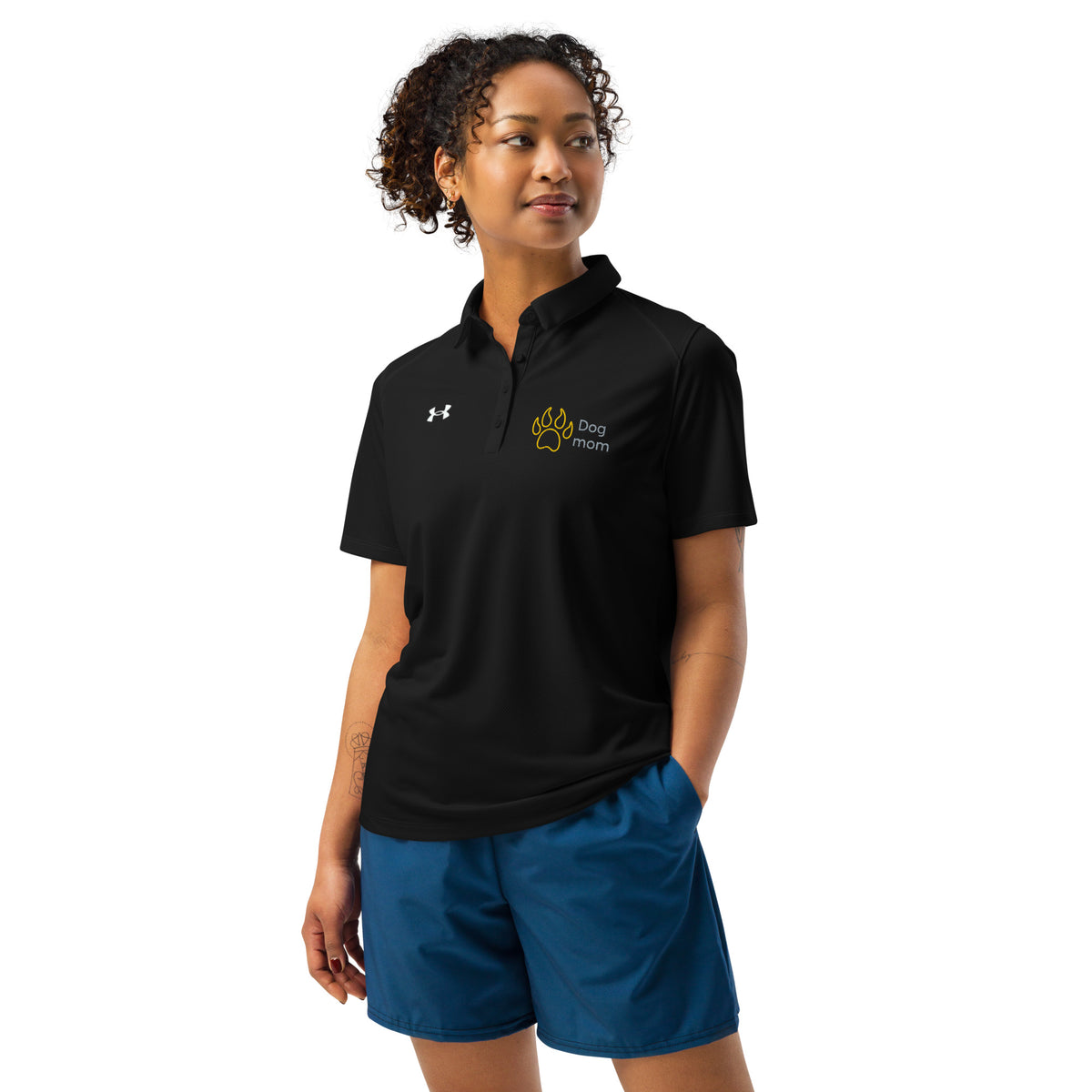 Dog Mom Under Armour® Women’s Embroidered Polo - Snugoma