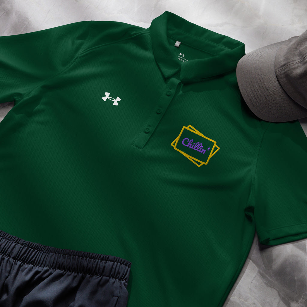 Chillin' Under Armour® Women’s Embroidered Polo - Snugoma