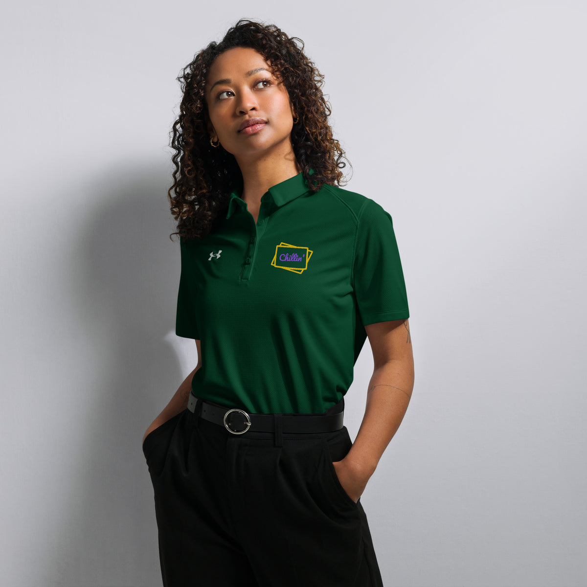 Chillin' Under Armour® Women’s Embroidered Polo - Snugoma
