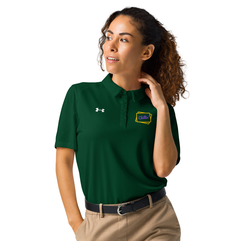 Chillin' Under Armour® Women’s Embroidered Polo - Snugoma