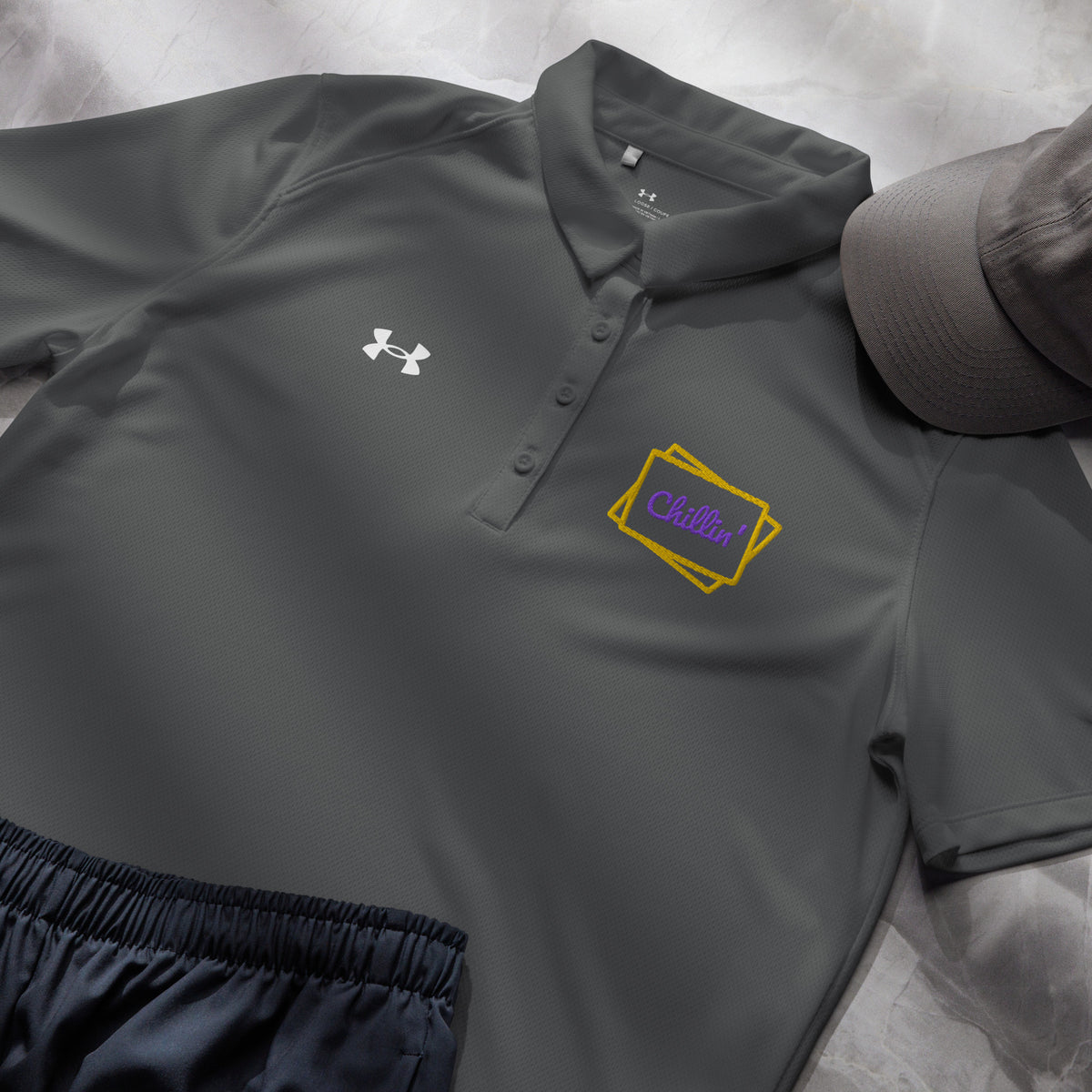 Chillin' Under Armour® Women’s Embroidered Polo - Snugoma