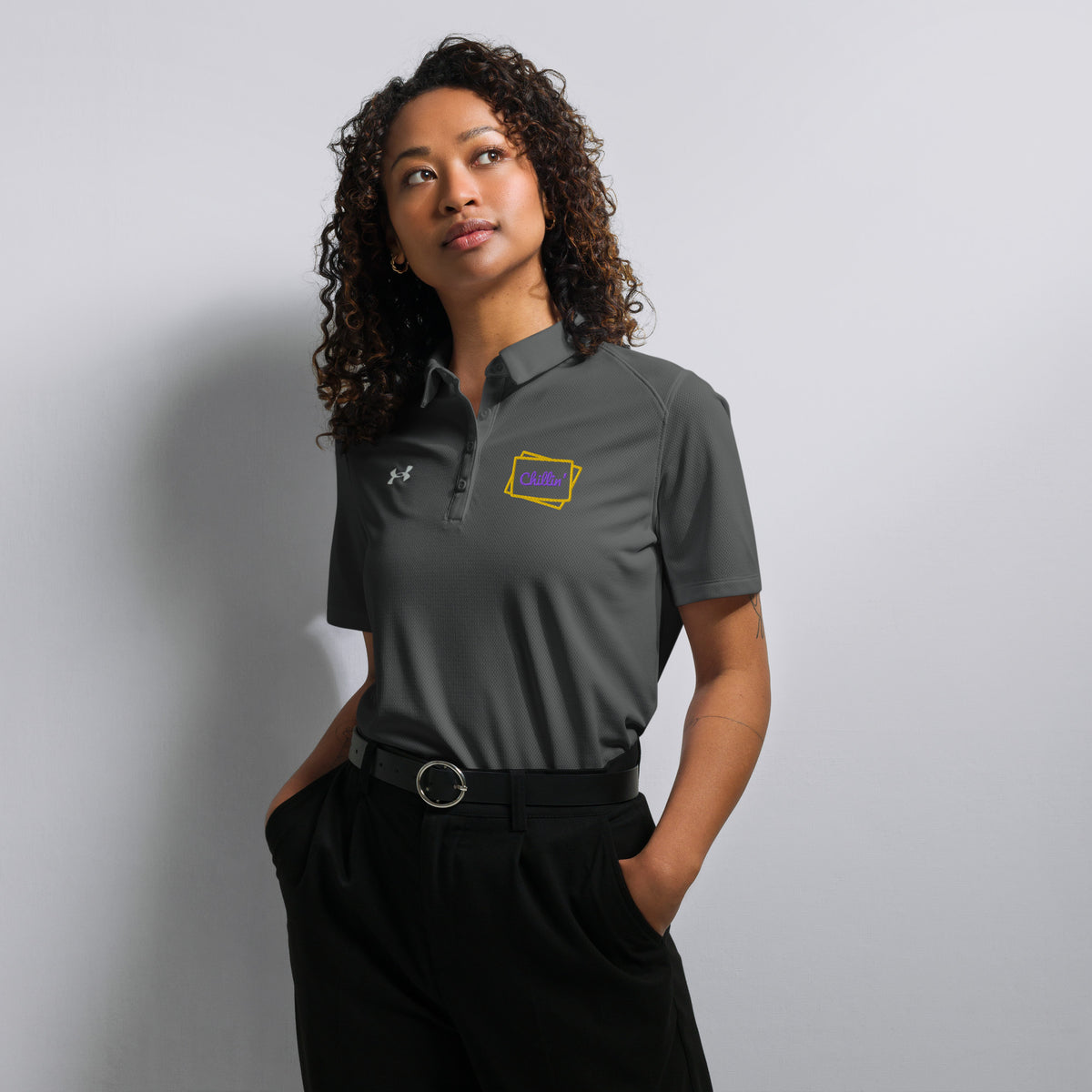 Chillin' Under Armour® Women’s Embroidered Polo - Snugoma