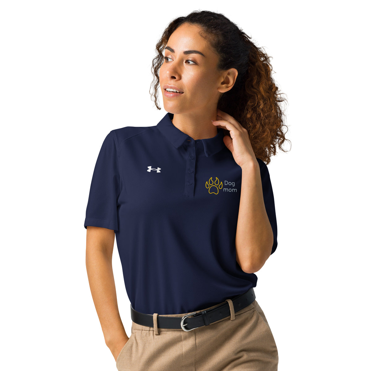 Dog Mom Under Armour® Women’s Embroidered Polo - Snugoma