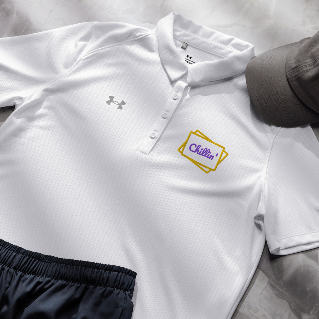 Chillin' Under Armour® Women’s Embroidered Polo - Snugoma
