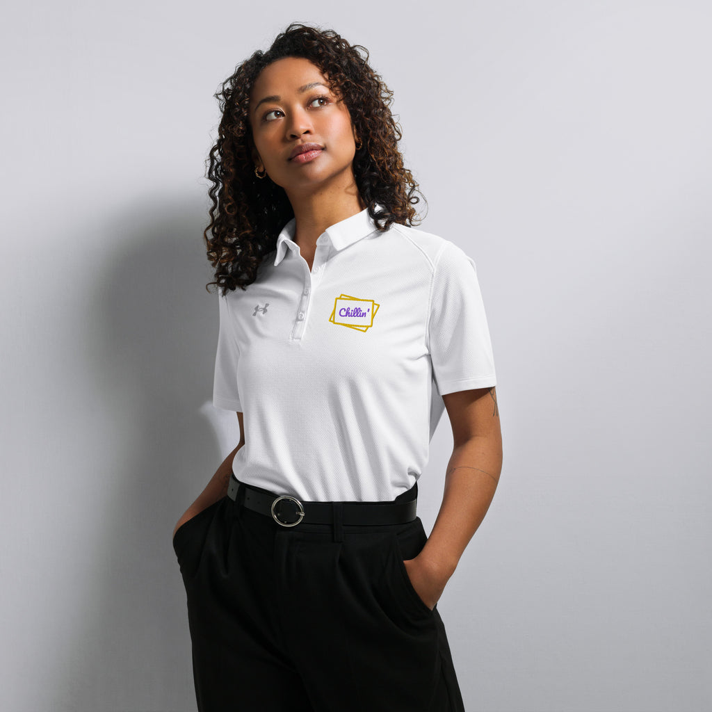Chillin' Under Armour® Women’s Embroidered Polo - Snugoma
