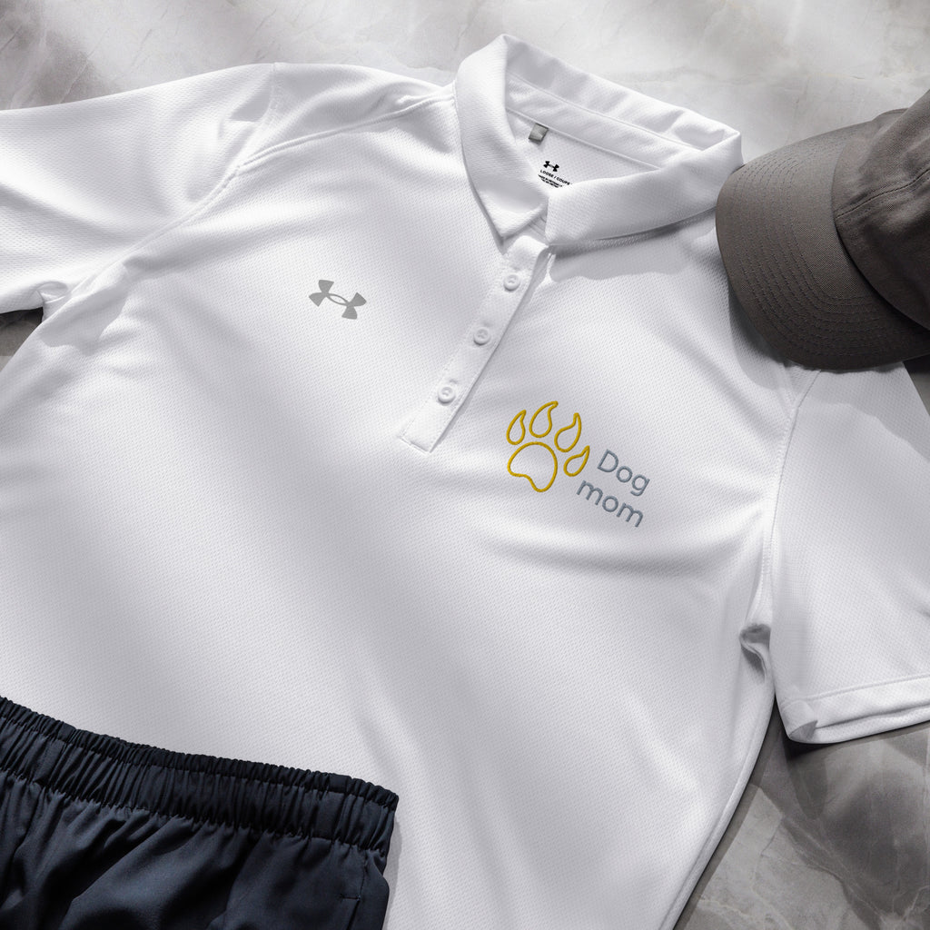 Dog Mom Under Armour® Women’s Embroidered Polo - Snugoma