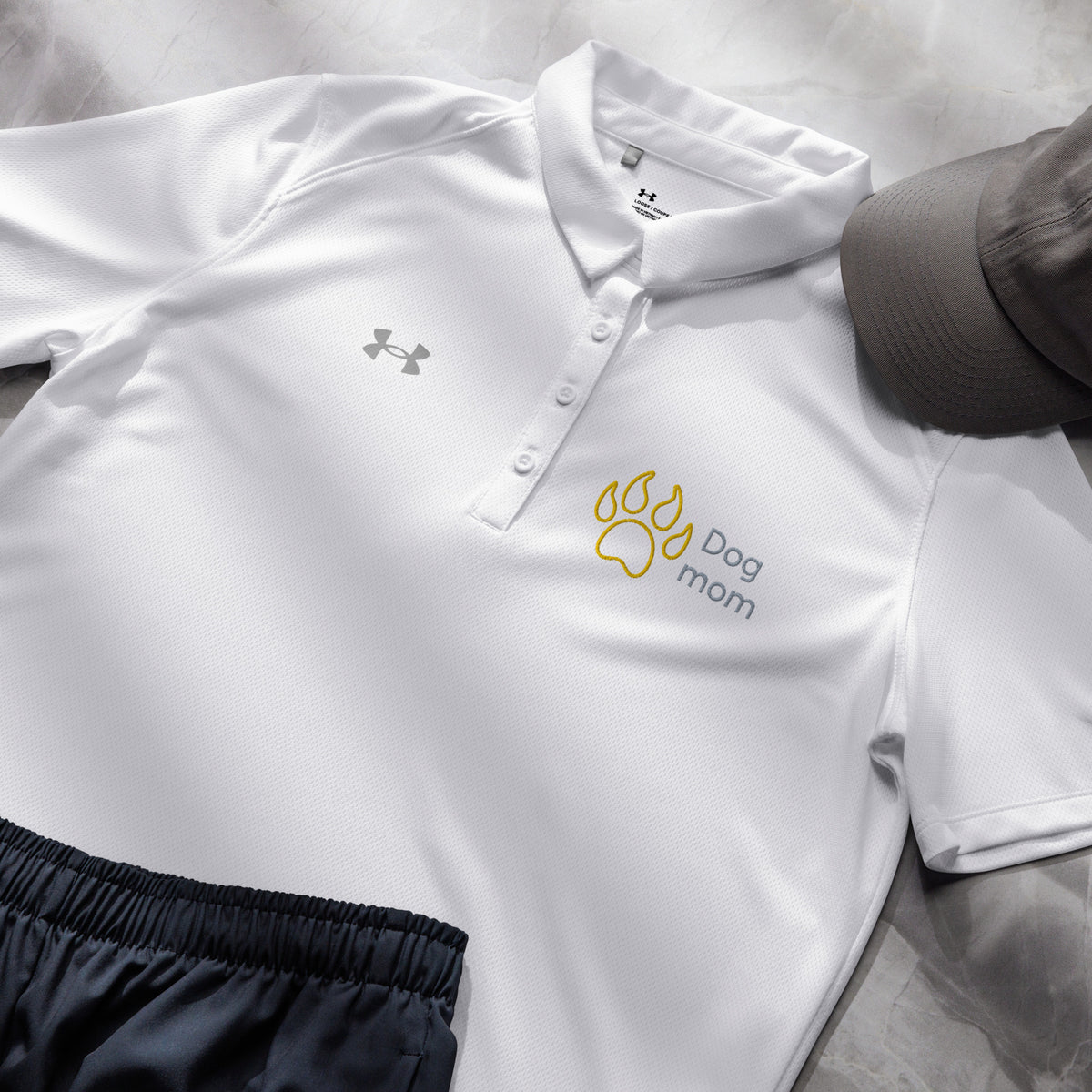 Dog Mom Under Armour® Women’s Embroidered Polo - Snugoma